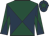 Dark green and dark blue diabolo, dark blue cap, dark green star