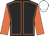 BLACK, ORANGE seams and sleeves, WHITE cap