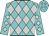 Turquoise and silver diamonds