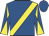 Royal blue, yellow sash, diabolo on sleeves