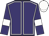 Purple, white seams, armlets and cap