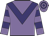Mauve, purple chevron, hooped sleeves and cap