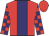 Red, purple stripe, purple and red check sleeves