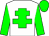 White, Green cross of Lorraine, sleeves and cap