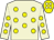 Beige, yellow spots, yellow cap, beige spots