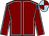 Maroon, light blue seams, quartered cap