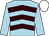 Light blue & brown chevrons, light blue sleeves, white cap