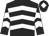 Black & white chevrons, white diamond on cap