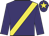 Purple, yellow sash, purple cap, yellow star