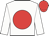 White, red disc, red cap