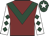 Maroon, dark green chevron, white sleeves, dark green diamonds, dark green cap, white star