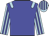 Blue, light blue epaulettes, light blue sleeves, blue stripes, light blue cap, blue stripes