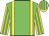 Big-green body, yellow braces, yellow arms, big-green striped, yellow cap, big-green striped