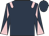 Dark blue, pink epaulets, diabolo on sleeves