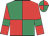 Emerald green and red (quartered), red sleeves, emerald green armlets