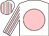 White, pink spot, striped sleeves and cap