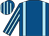 Royal blue, sky blue braces, striped sleeves and cap