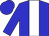 Blue, white stripe, blue sleeves and cap