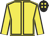 Yellow, black seams, black cap, yellow spots