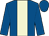 Royal blue, beige stripe