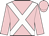 Pink, white cross belts