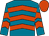 Kingfisher, tangerine chevrons and cap
