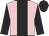 Pink, black panel, black sleeves, black cap