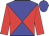 Blue body, red diabolo, red arms, blue cap