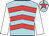 Light blue, red chevrons, white sleeves, light blue cap, red star