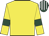 Yellow, dark green armlets, dark green and white striped cap