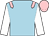 Light blue, pink epaulets, white sleeves, pink cap