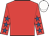 RED, ROYAL BLUE stars on sleeves, WHITE cap
