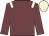 Garnet body, beige epaulettes, garnet arms, beige cap