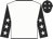 White, black sleeves, white stars, black cap, white stars