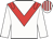 White, red chevron and epaulets, striped cap