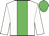 white, lime green stripe and cap