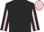 Black, pink stripe on sleeves, pink cap