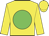 Yellow, Green disc and disc on cap