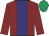maroon, navy stripe, emerald green cap