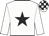 White body, black star, white arms, white cap, black check