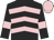 Black & pink chevrons, pink armlet, pink cap