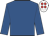 Royal blue, white cap, red spots
