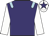 Purple, light blue epaulettes, white sleeves, white cap, purple star