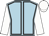 Light blue, black seams, white sleeves and cap