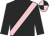 Black, pink sash, quartered cap