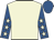Beige, royal blue sleeves, beige stars, royal blue cap