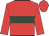 Red, dark green hoop