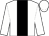 White, black stripe