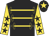 Black, gold braids, gold sleeves, black stars, black cap and gold star