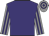 Purple, grey and purple striped sleeves, hooped cap